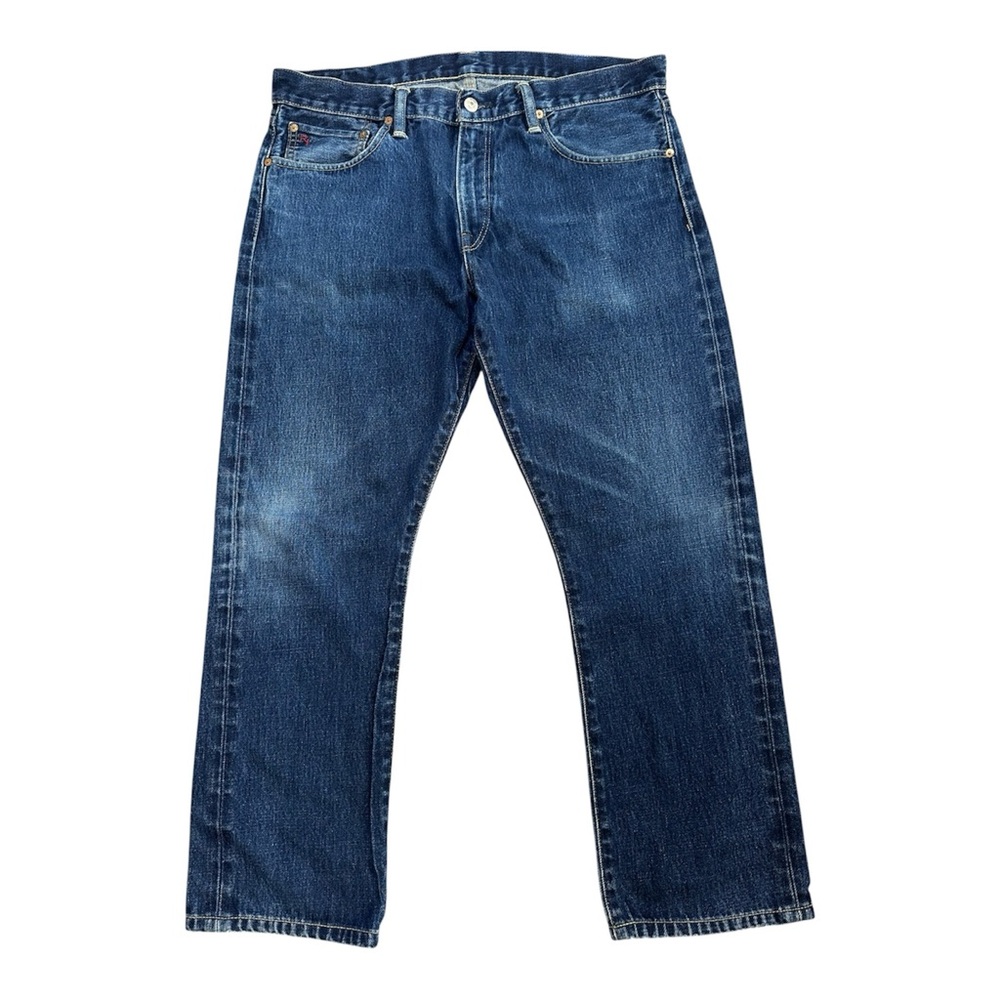 Polo Ralph Lauren 018 Slim Straight Jeans Men's Dark Wash Denim 34x30 (36x27)